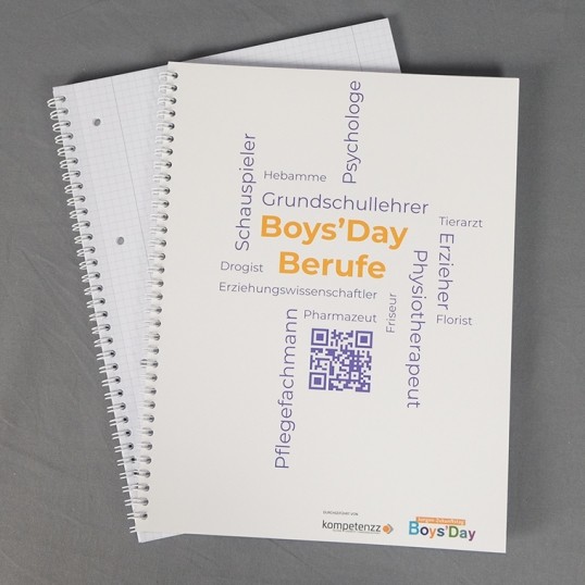 Boys'Day-Collegeblock | 10 Stück | Boys'Day-Berufe