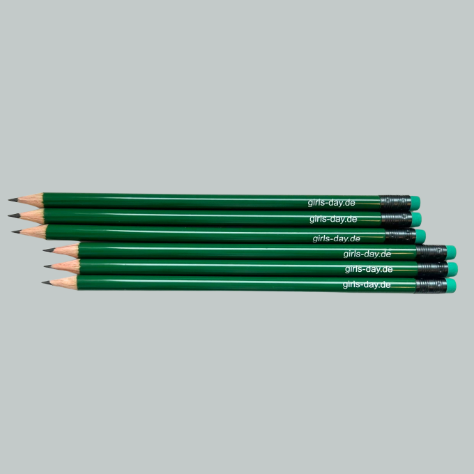 Girls'Day-Bleistift | 10 Stück, dunkelgrün