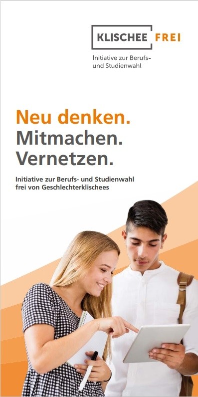Klischeefrei Infoflyer - Neu denken. Vernetzen. Mitmachen.