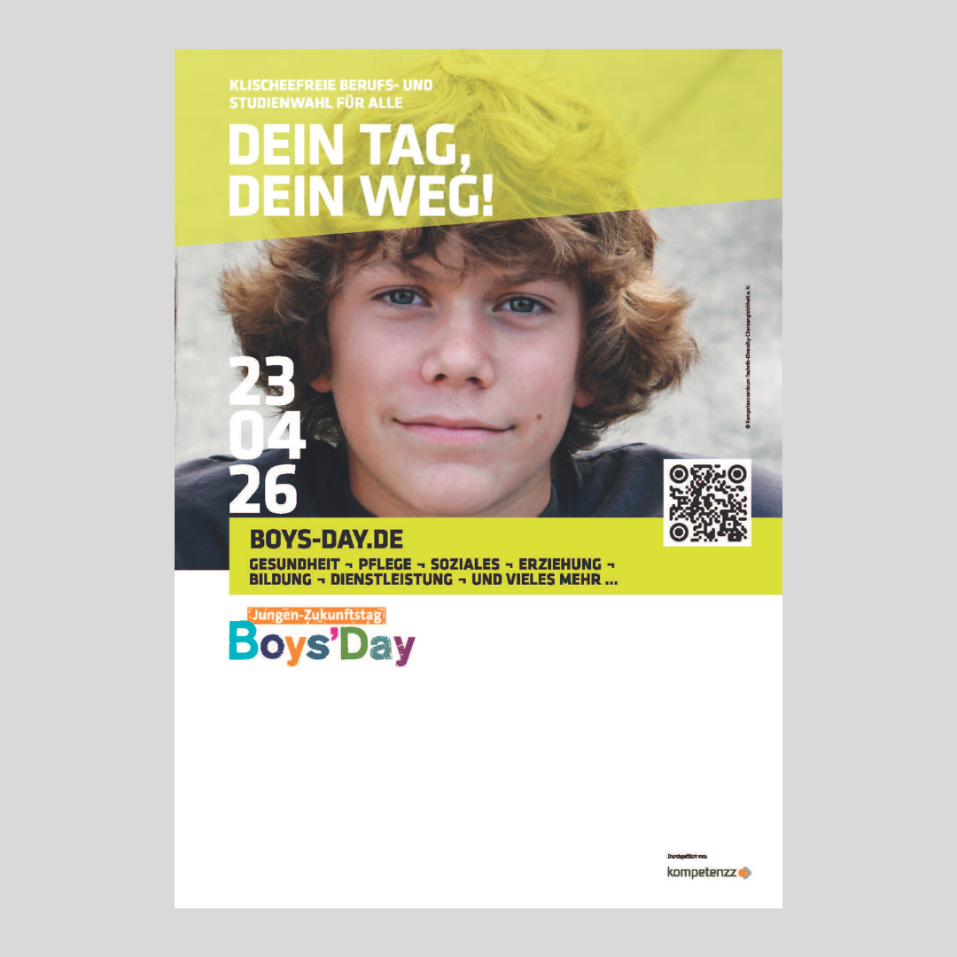 Boys'Day-Plakat 2026 | A3 beschreibbar Boys'Day-Plakat 2026 | A3 beschreibbar