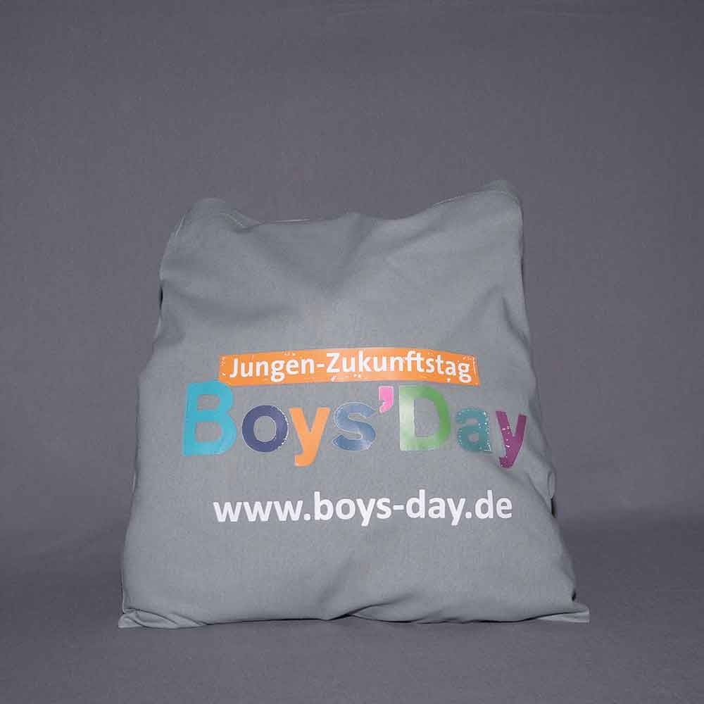 Boys'Day-Tasche | 10 Stück, grau mit Logo