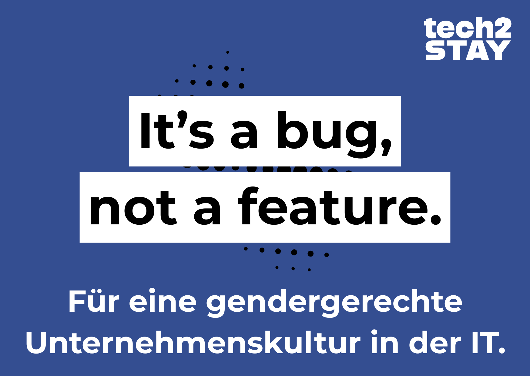 Postkarte "It’s a bug, not a feature" 