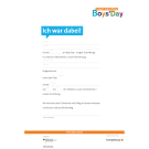 Boys'Day-Teilnahmebestätigung (Ich war dabei!) | beschreibbares Formular