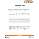 Boys'Day Fragebogen 2022 | für Jungen