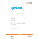Girls'Day Teilnahmebestätigung (Ich war dabei!) | beschreibbares Formular