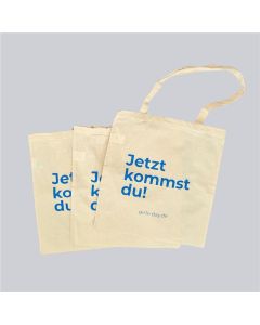 Girls'Day-Tasche | 10 Stück, naturweiß mit Schriftzug